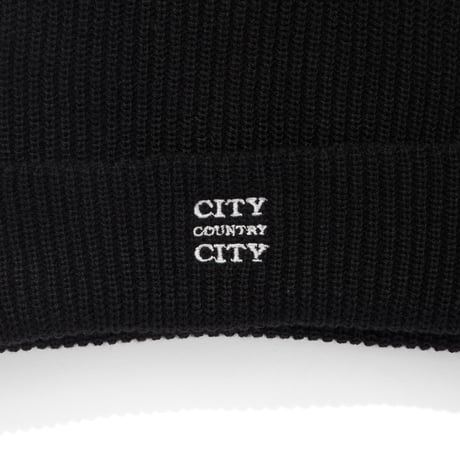 EMBROIDERY LOGO BEANIE_BLACK