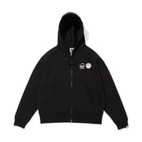 ISNESS MUSIC  x CITY COUNTRY CITY _ZIP UP HOODIE_BLACK