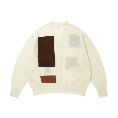 MOHAIR SWEATER WITH BADGE_IVORY