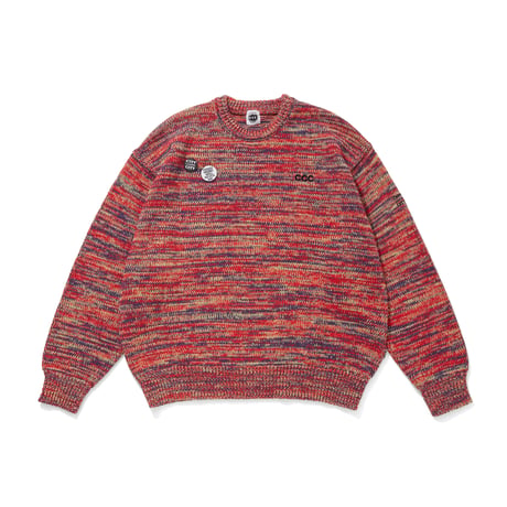 MIX KNIT SWEATER WITH BADGE_HOUSE