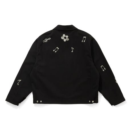 EMBROIDERY LOGO MOLSKIN BLOUSON