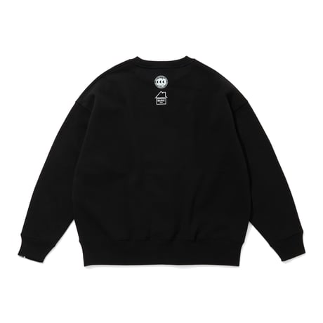 ISNESS MUSIC x CITY COUNTRY CITY_CREW NECK SWEATSHIRT_MUSIC ALWAYS 26_BLACK