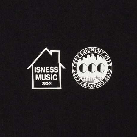 ISNESS MUSIC  x CITY COUNTRY CITY _ZIP UP HOODIE_BLACK