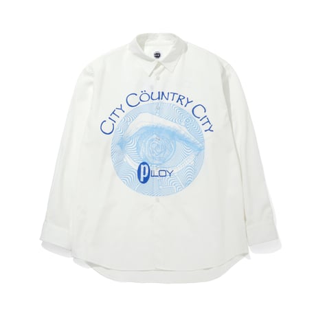 COTTON SHIRT_PLOY A ARTWORK BY Abu Qadim Haqq_WHITE#1