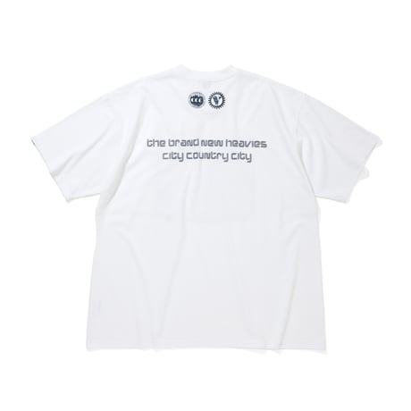 CITY COUNTRY CITY x the brand new heavies_Cotton T-shirt _Shelter_White