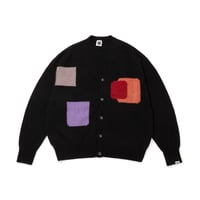 MOHAIR SWEATER WITH BADGE_BLACK