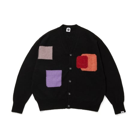 MOHAIR SWEATER WITH BADGE_BLACK
