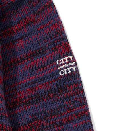 MIX KNIT CATDIGAN WITH BADGE_JAZZ