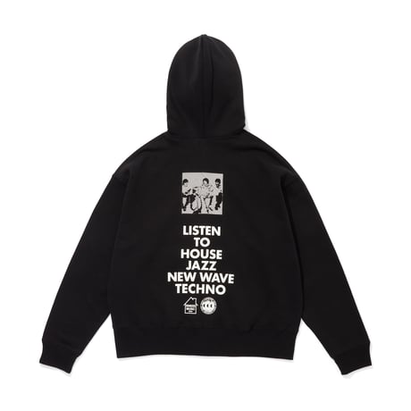 ISNESS MUSIC  x CITY COUNTRY CITY _ZIP UP HOODIE_BLACK