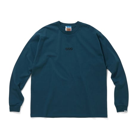 EMBROIDERY LOGO　COTTON L/S T-SHIRT_CCC_NAVY
