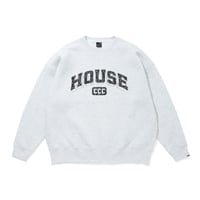ISNESS MUSIC x CITY COUNTRY CITY_CREW NECK SWEATSHIRT_HOUSE_AH GRAY