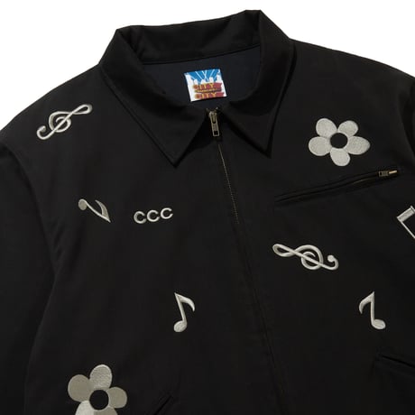 EMBROIDERY LOGO MOLSKIN BLOUSON