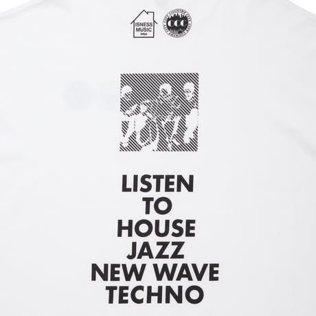 ISNESS MUSIC  x CITY COUNTRY CITY _L/S T-SHIRT_WHITE