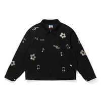 EMBROIDERY LOGO MOLSKIN BLOUSON
