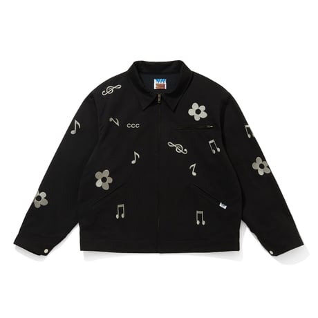 EMBROIDERY LOGO MOLSKIN BLOUSON