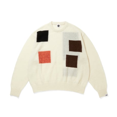 MOHAIR SWEATER WITH BADGE_IVORY