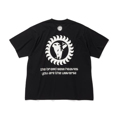 CITY COUNTRY CITY x the brand new heavies_Cotton T-shirt _You are the universe_Black