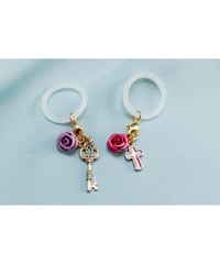【Hiina Rose】／パウアシェルクロス&キー・チャーム アンブレラマーカーセット（ピンク）【期間限定・ご予約特典あり!!】