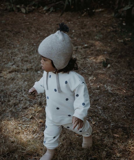 organic zoo - Fog Blue Dots Sweatpants GOTS