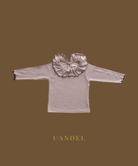 UANDEL - Mellow Collared Top(Dusty Pink)