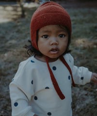 organic zoo - Fog Blue Dots Sweatshirt GOTS
