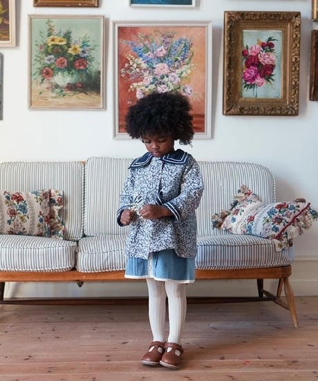 Little Cotton Clothes - Petra blouse Barley Floral