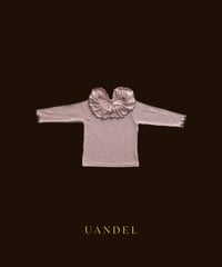 【予約販売商品】UANDEL - Mellow Collared Top(Dusty Pink)