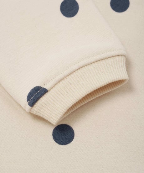 organic zoo - Fog Blue Dots Sweatshirt GOTS
