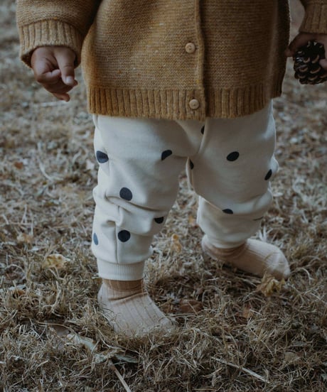 organic zoo - Fog Blue Dots Sweatpants GOTS