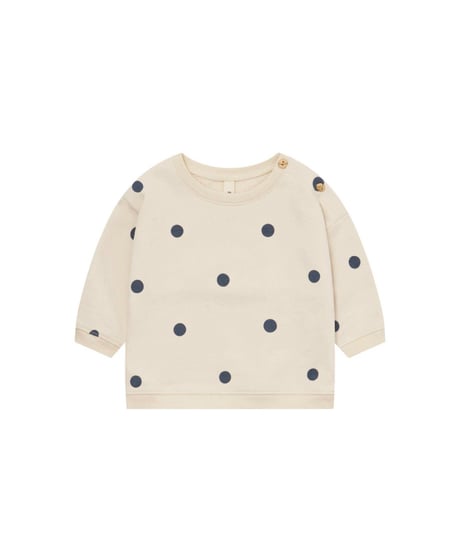 organic zoo - Fog Blue Dots Sweatshirt GOTS