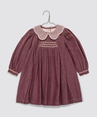 Little Cotton Clothes - Velvet Ruby Dress in Sugarplum