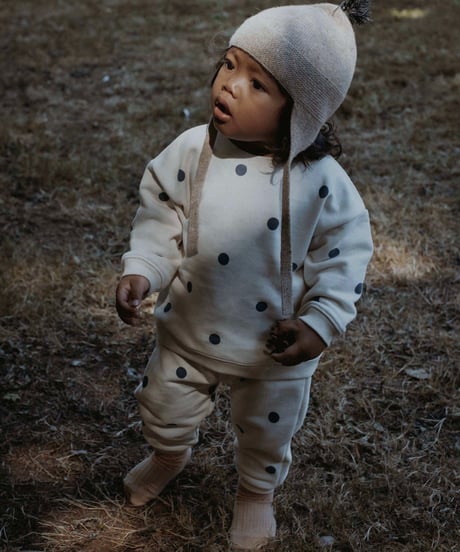 organic zoo - Fog Blue Dots Sweatpants GOTS
