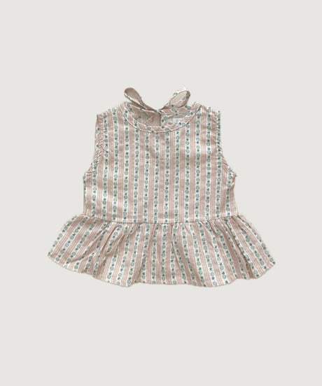 UANDEL - Daisy Stripe Gingham Top