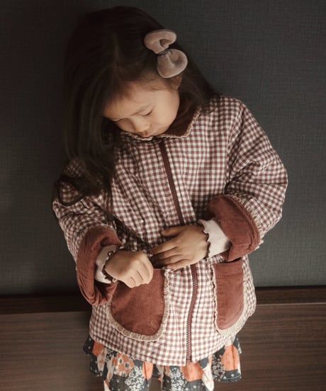 Little Cotton Clothes - Elsie jacket Sugarplum Check