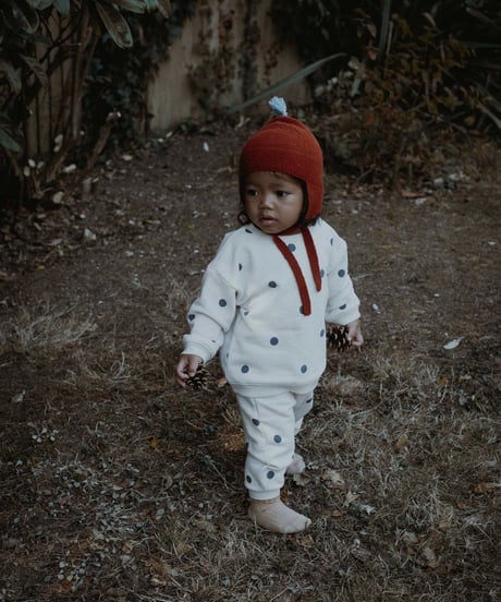 organic zoo - Fog Blue Dots Sweatpants GOTS