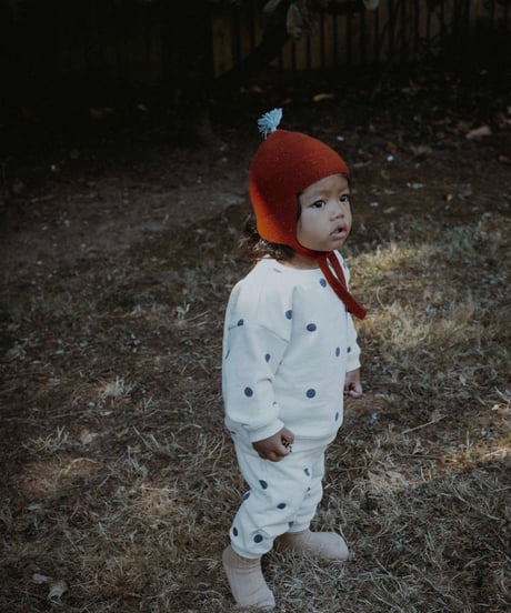 organic zoo - Fog Blue Dots Sweatpants GOTS