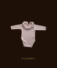 【予約販売商品】UANDEL- Mellow Collared Romper (Dusty Pink)