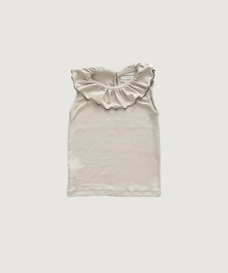 【予約販売商品】UANDEL - mellow collared tank tops(ivory)