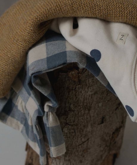 organic zoo - Fog Blue Dots Sweatshirt GOTS