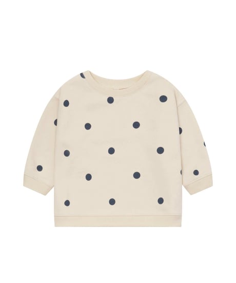organic zoo - Fog Blue Dots Sweatshirt GOTS
