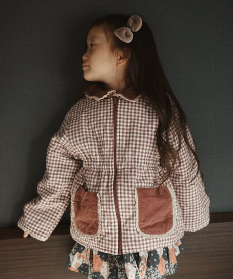 Little Cotton Clothes - Elsie jacket Sugarplum Check