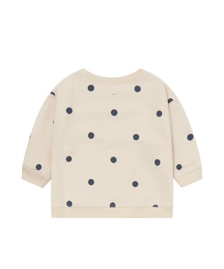 organic zoo - Fog Blue Dots Sweatshirt GOTS