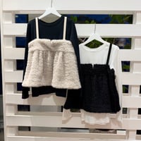 テープキャミフワモコビスチェ