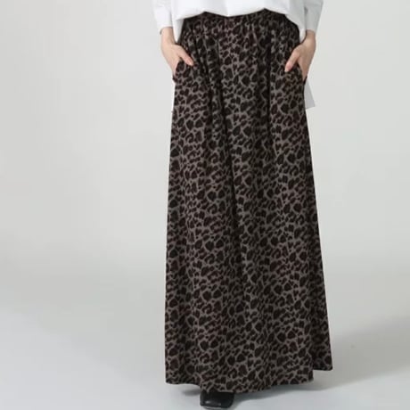 レオパードストレッチペンシルスカート