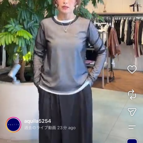 レイヤードカットソー