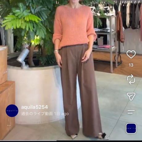 テープヤンニットプルオーバー
