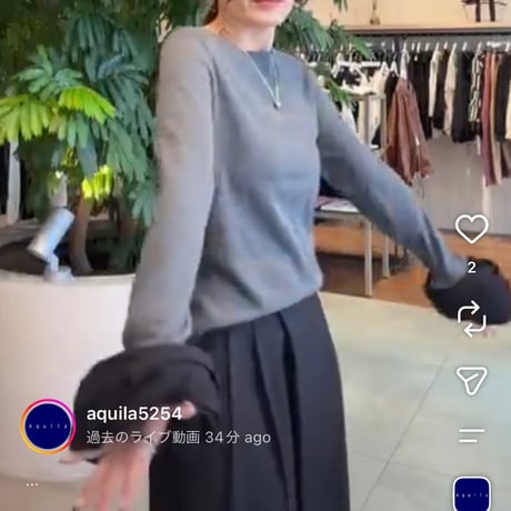 シュシュスリーブプルオーバー