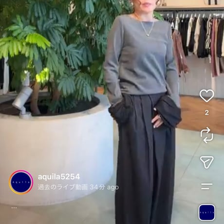 シュシュスリーブプルオーバー