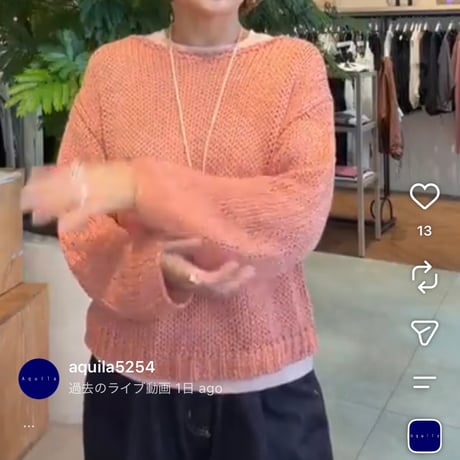 テープヤンニットプルオーバー