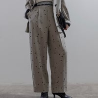 ドットフロッキータックパンツ